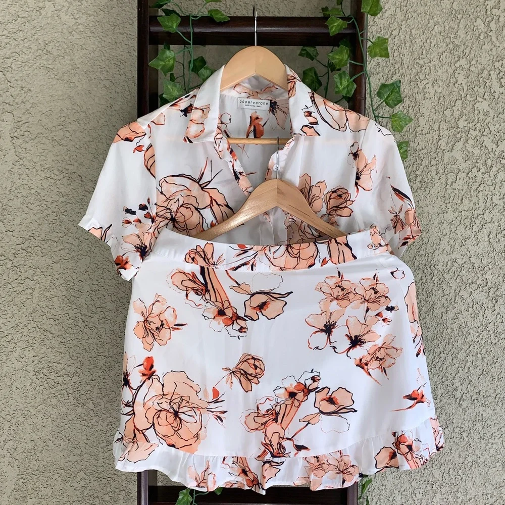 PAPER CRANE Floral Matching Set